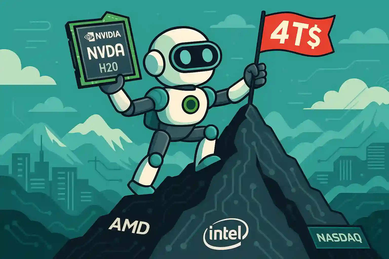 Nvidia : la star de l’IA franchit un nouveau sommet historique