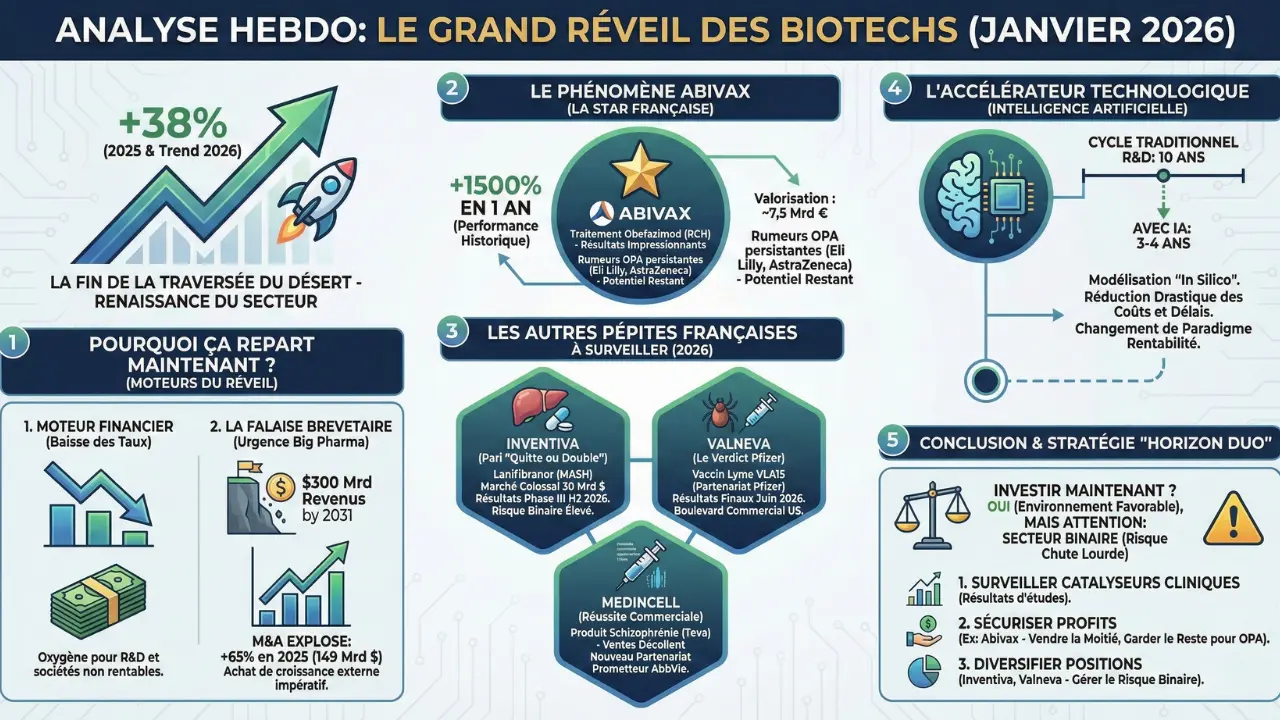Infographie — Bourse : dollar sous pression, or record et réveil des biotechs