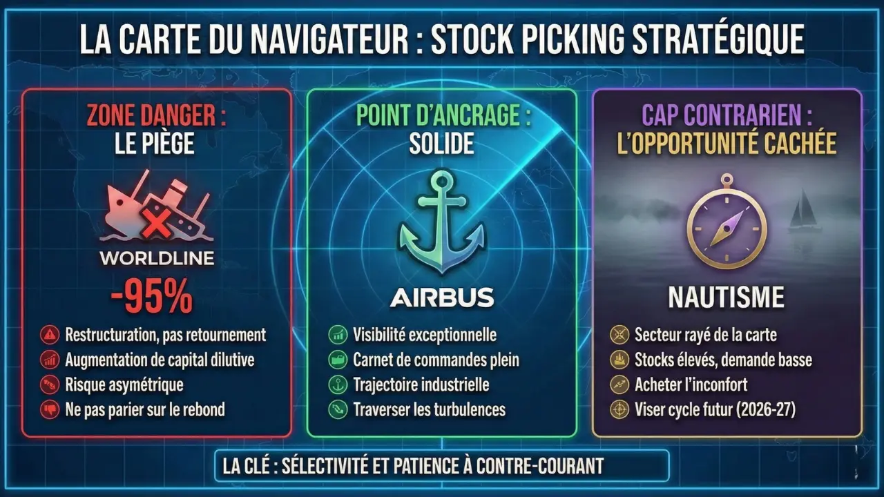 Infographie — Hebdo Bourse – Rotation sectorielle, défense en tête, marchés sous tension