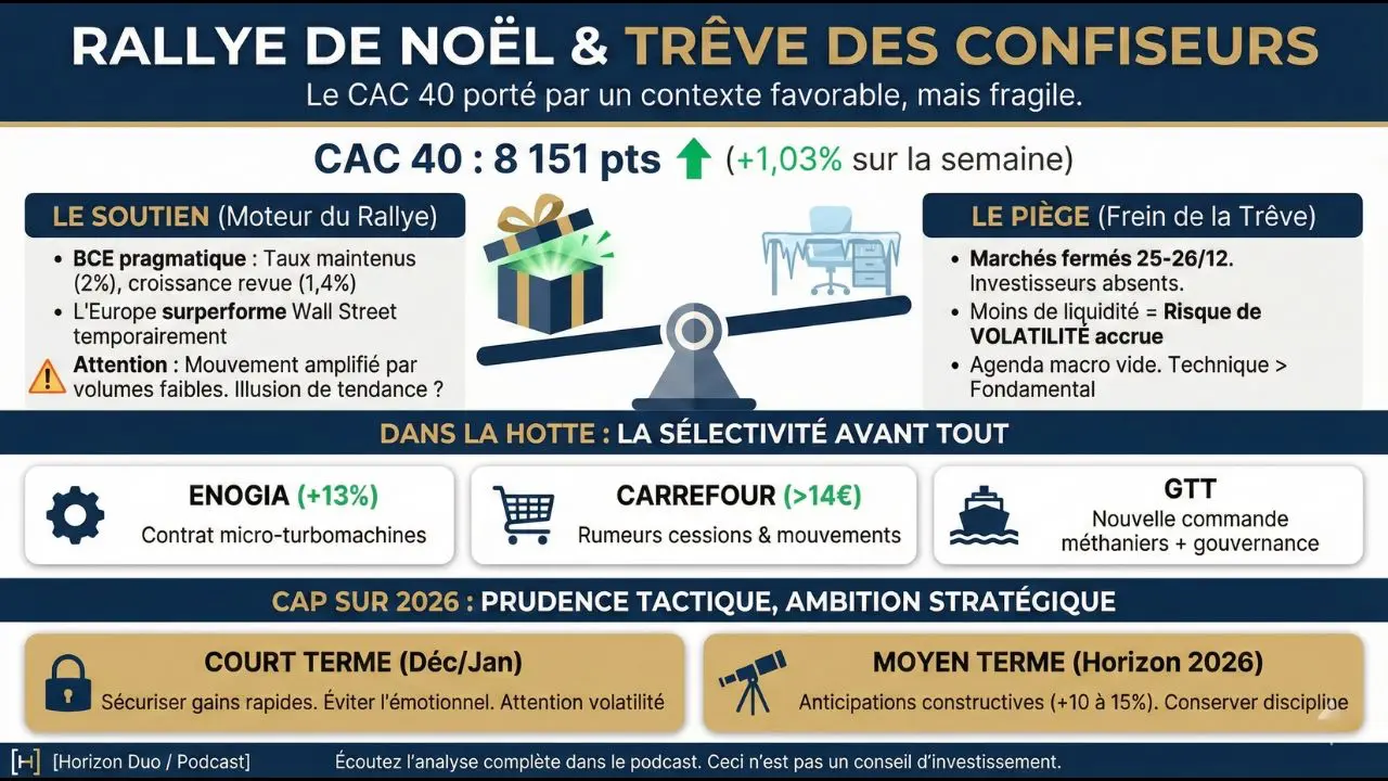 Infographie — Rallye de Noël en Bourse : mythe ou vraie opportunité ?