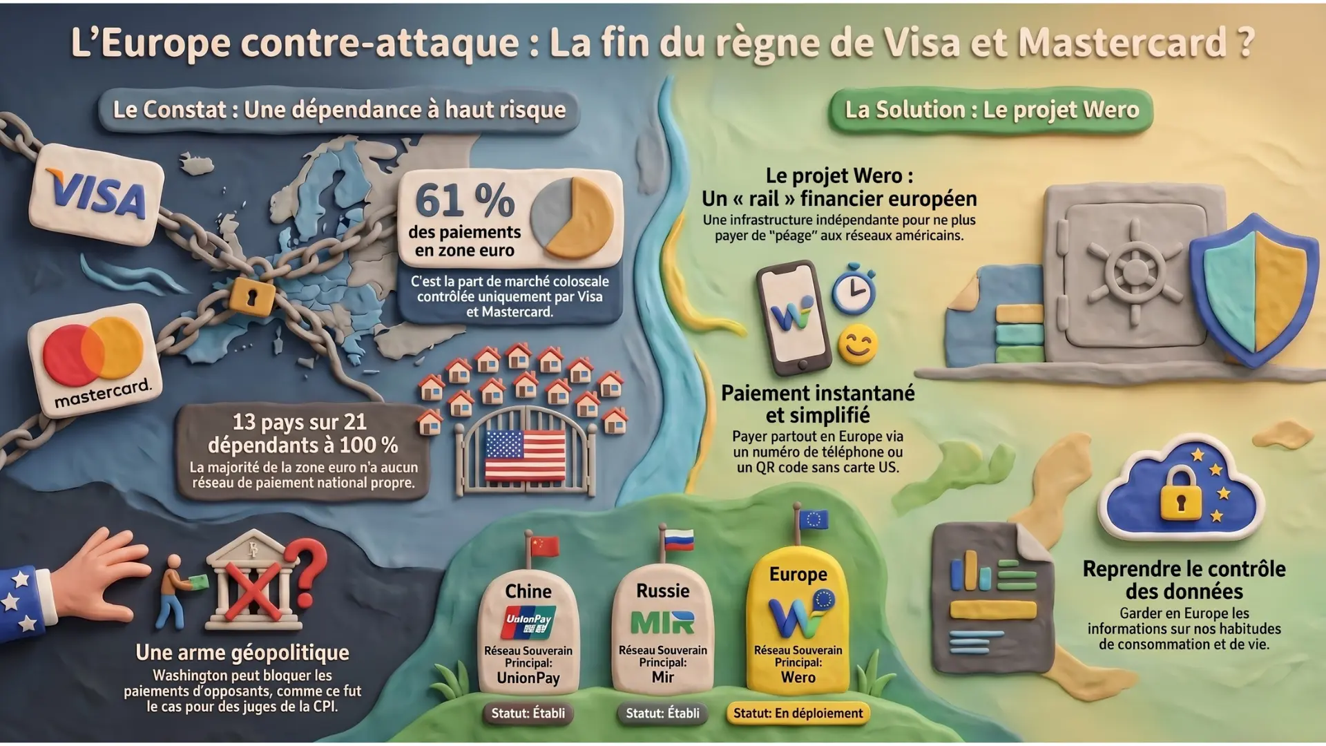 Infographie — Visa, Mastercard, IA, pétrole : les marchés face aux tensions géopolitiques – Hebdo Bourse du 9 mai 2026